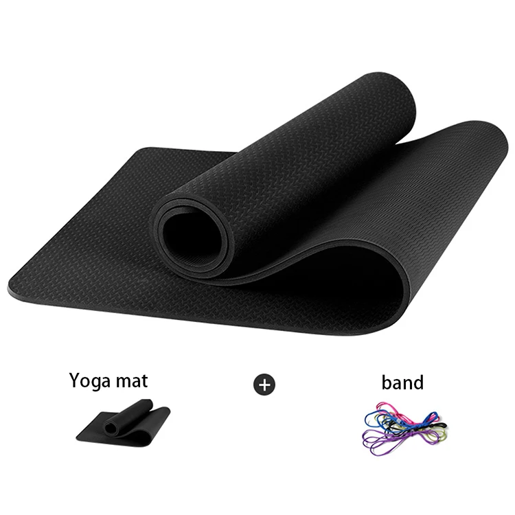 

Wholesale Eco-Friendly TPE Yoga Mat 4 6 8 10mm Anti-Slip Custom TPE Yoga Mat Supported Yoga Mat Outdoor, Customized color