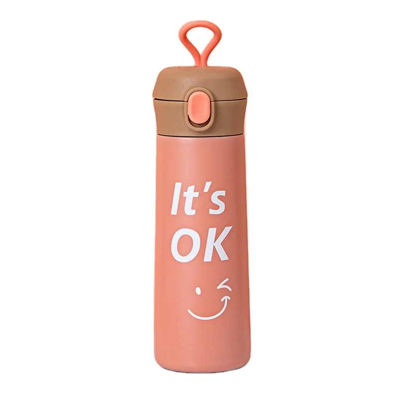 

UCHOME Fashion Stainless Steel Tumbler Cup With bounce Dome Lid water bottle Insulated Vacuum Outdoor Sports Travel Flask, Many colors can be choosed