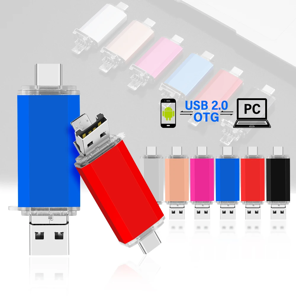 

jaster 64GB USB Stick OTG 3 in 1 USB flash Drive 3.0 2.0 Pen Drive for Android Smart Phone External Storage Thumb Drive