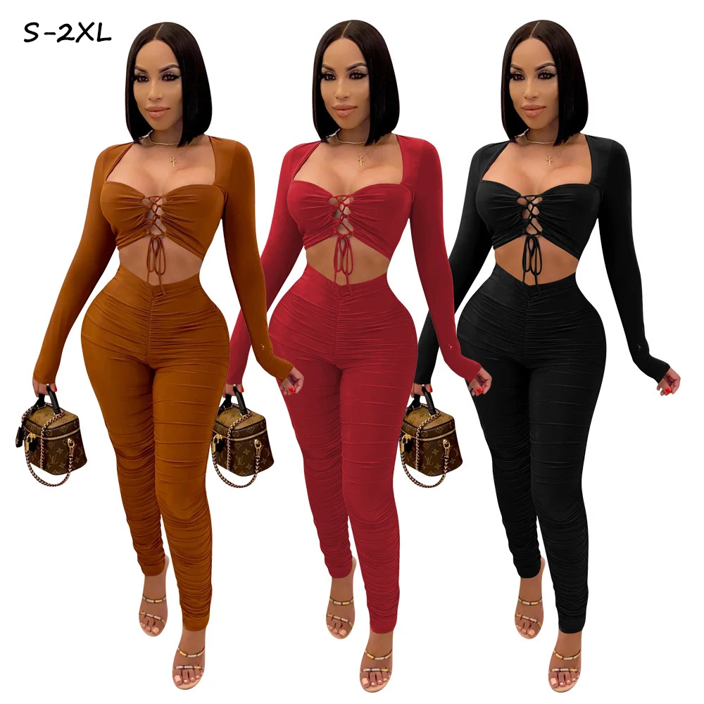 

Wholesale Clothing Vendor Spring 2022 Women S Clothing Sexy Outfits Women Two Piece Set Winter Sets For Women