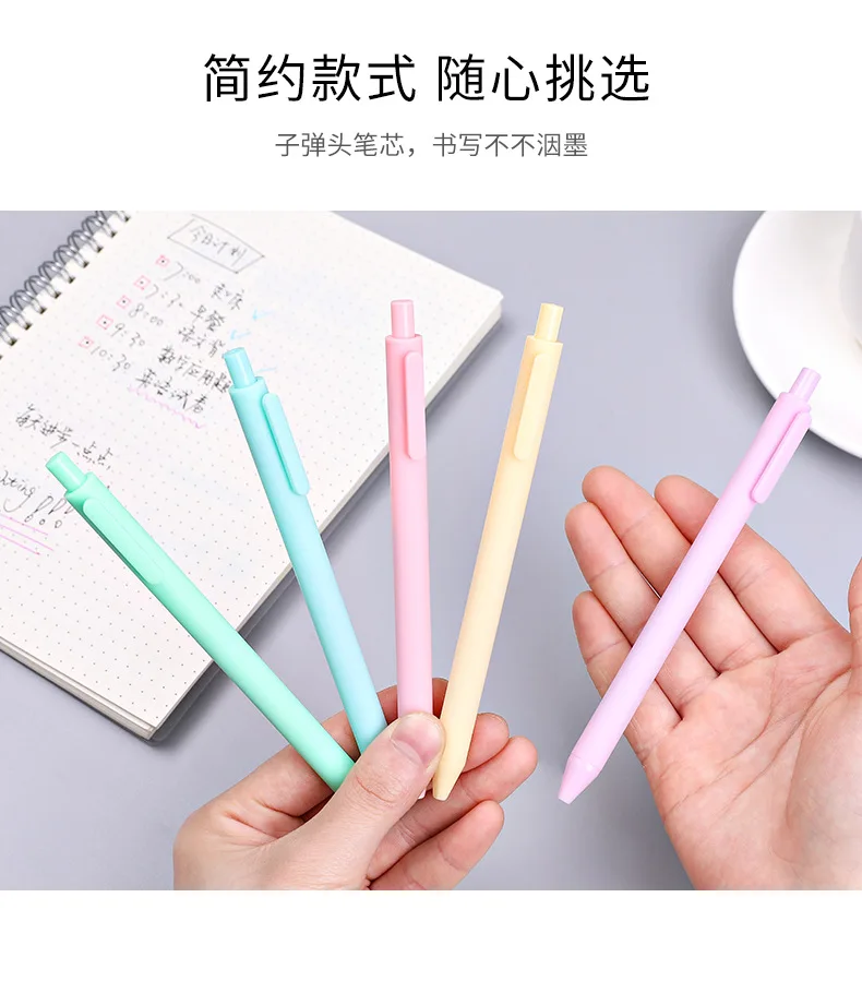 Creative Candy Color Gel Pen School Student Kids Gel Pens Stationery ...