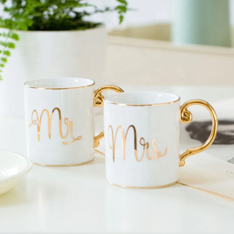 

Light luxury Nordic Instagram ceramic business office coffee cup student couple wedding gift MR MISS mug