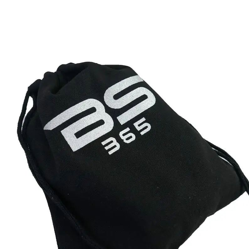 
Black Small Organic Cotton Drawstring Bag Personalized Cotton anniversary gift bag/Pouch 