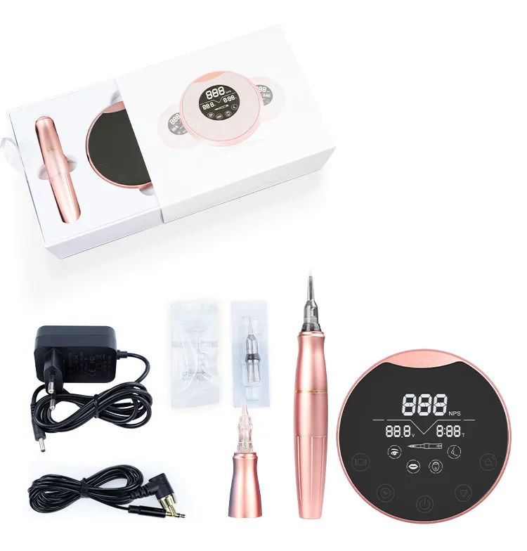

Biomaser P90 Pink Eyebrow Tattoo Pen Dermografo Digital Permanent Makeup Machine Micropigmentation For Cosmetic