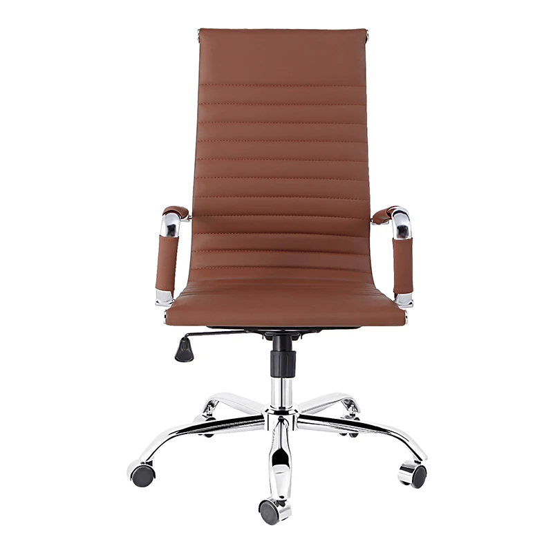 

2020 USA in stock Brown Ergonomic Swivel revolving manager Computer Executive PU leather Office Chair with armrests