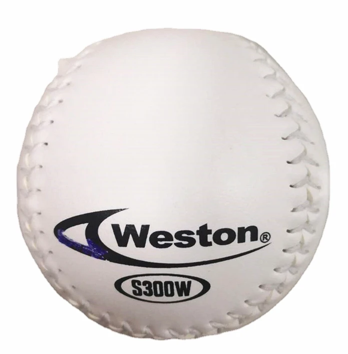 

12 inch White Synthetic leather Weston S300W slowpitch softball balls for training pelots beisbol
