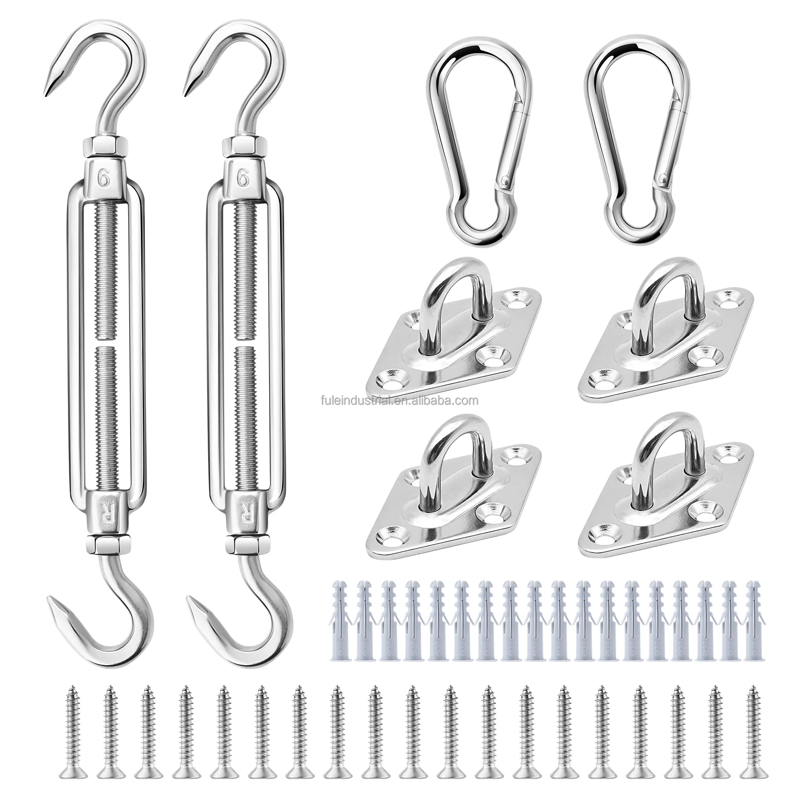 

Garden Canopy Sail Outdoor T316 Stainless Steel Awning Attachment Sun Shade Sails Fixing Turnbuckle Wire Tensioner Kit