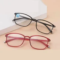 

2019 hot sale TR slim Anti-blue ray men women gradient mutifocus bifocal presbyopic Reader 1.0 to 4.0 reading glasses