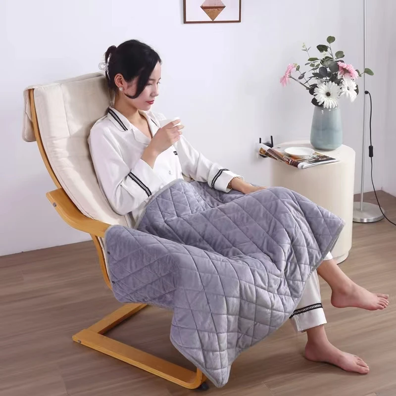 Irini Washable Winter Warm Portable Electric Woven Heating Blanket USB-Powered Shawl Mat