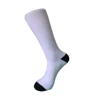 

45 cm white terry blank sublimation socks