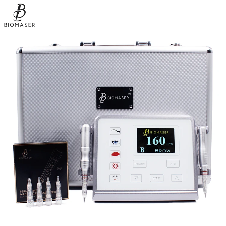 

CE Qualified Biomaser Permanent Makeup Machine Professional Eyebrow Tattoo Micropigmentation Machine, White,black colors available