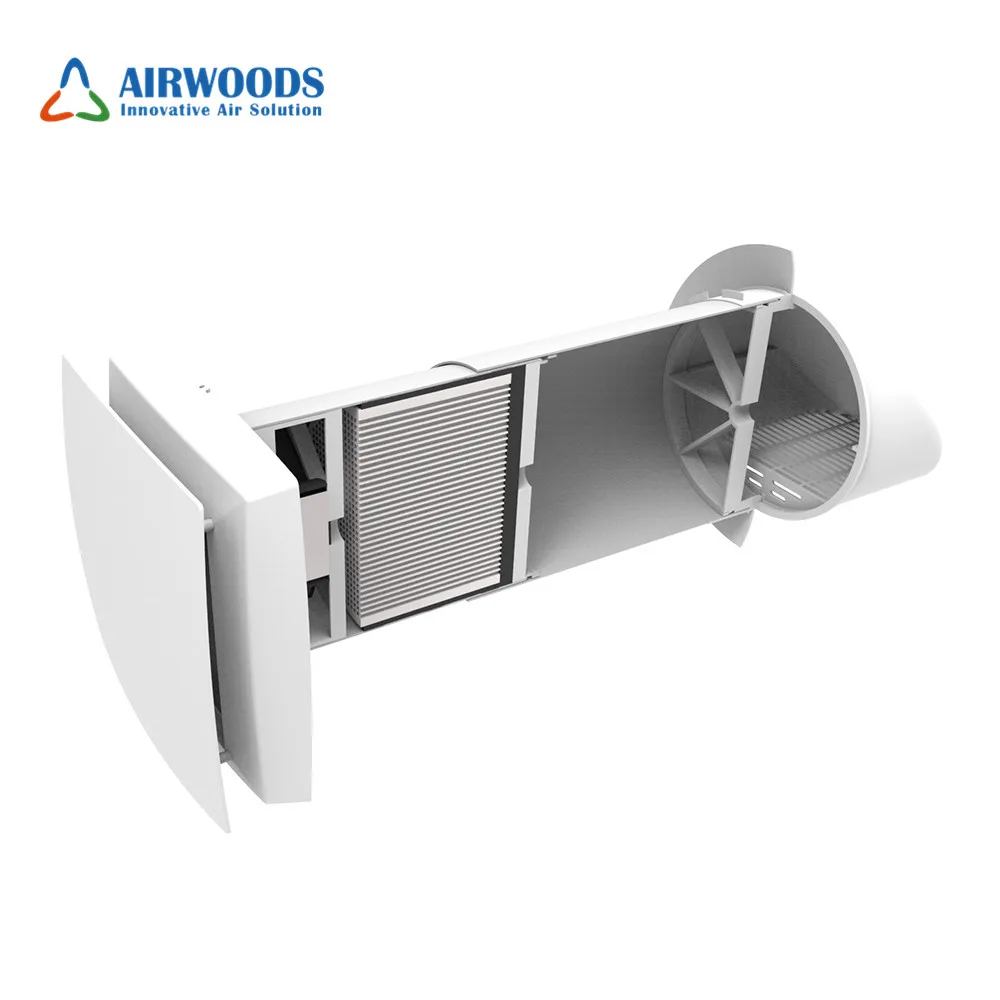 

Reversible EC Fan passive air recuperation heat recovery ventilation system