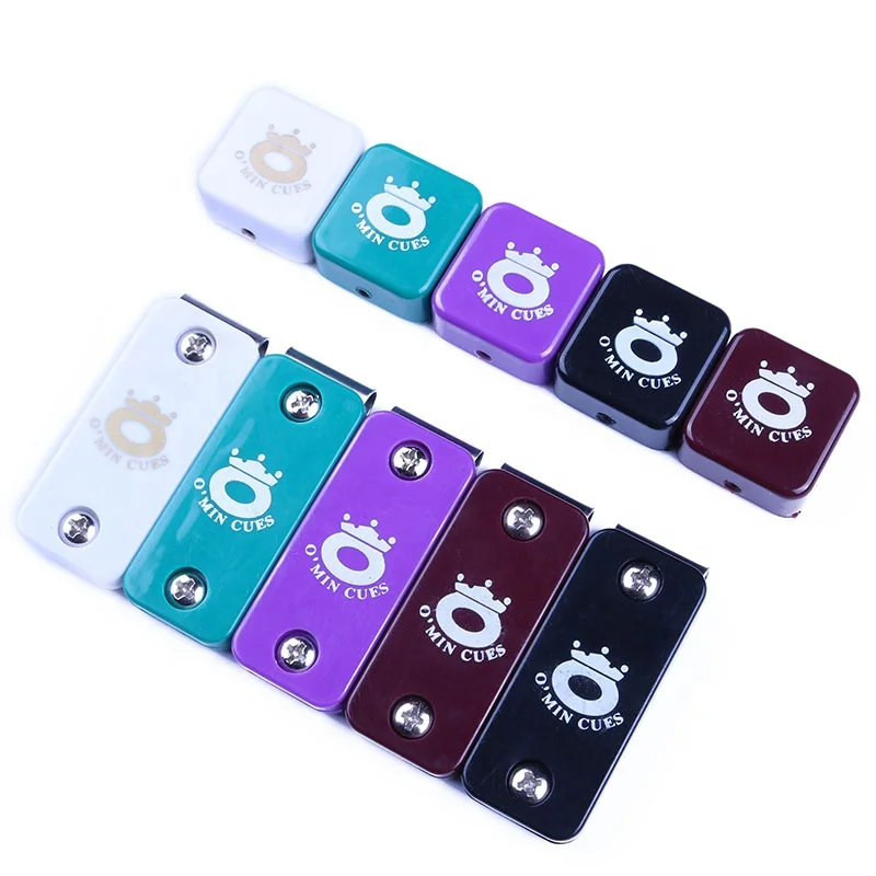 

Customized Logo and 50pcs/ set Package Chalk Holder For Billiard Chalks