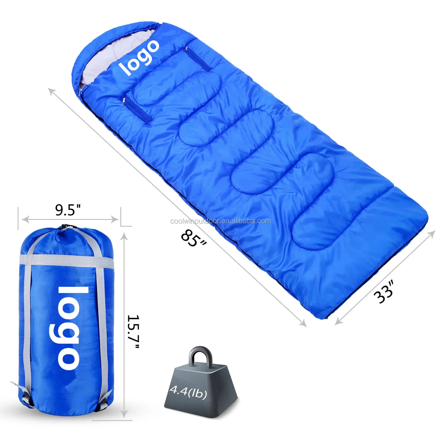 sleeping bag with feet holes