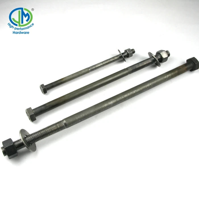 Oem Astm F1554 Grade 36 M12 Hex Head Anchor Bolts With Nut And Washer