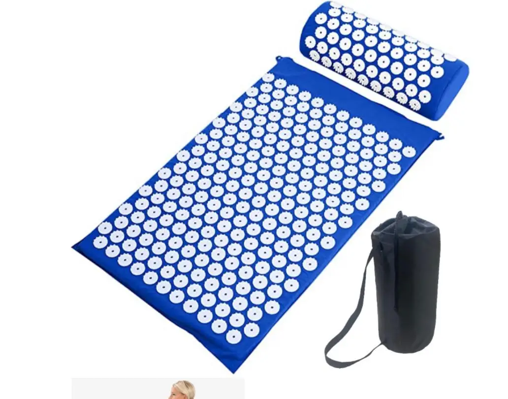 

Massager Cushion Yoga Mat Acupressure Relieve Stress Back Body Pain Spike Mat Acupuncture Massage Yoga Mat with Pillow, Customized color