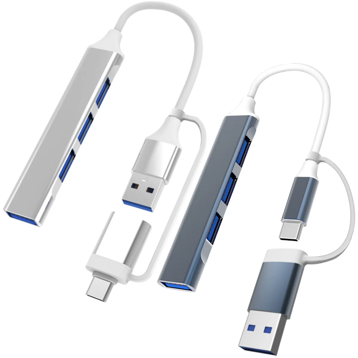 

2 IN 1 Type C + USB HUB Dock 3.0 Type-C 4 Ports USB 3.0 2.0 Hub Multi-port USB Splitter Expander OTG Adapter For Samsung Macbook