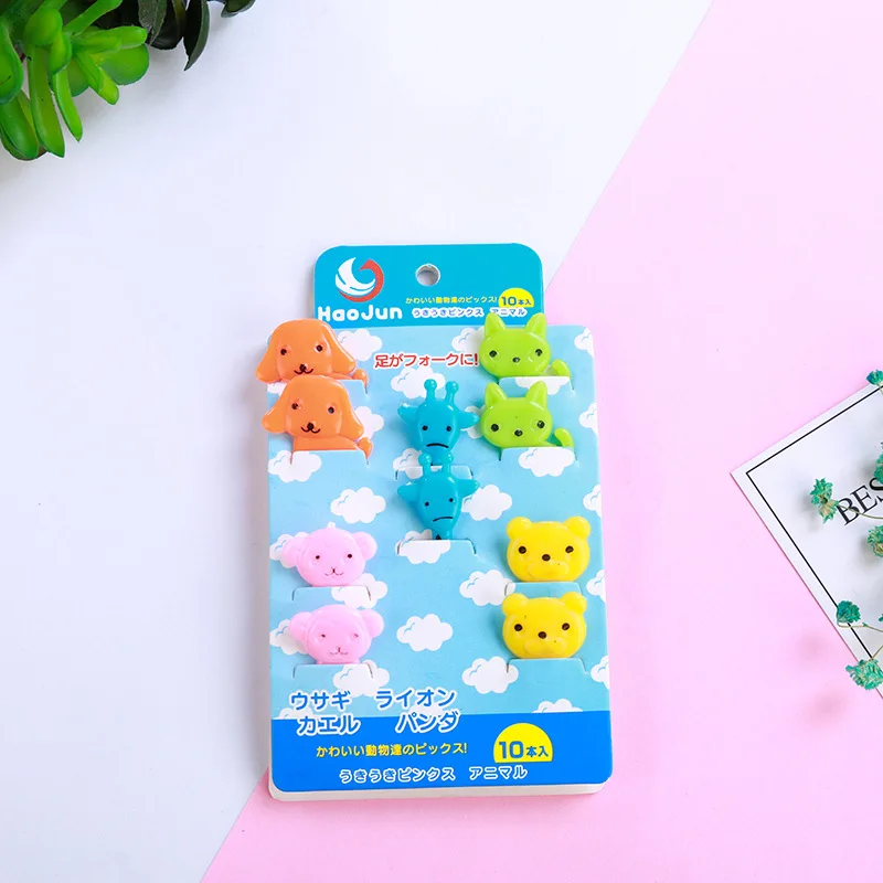 

Mini Kids Animal Food Fruit Picks Forks Lunch Box Accessory Decor Tool