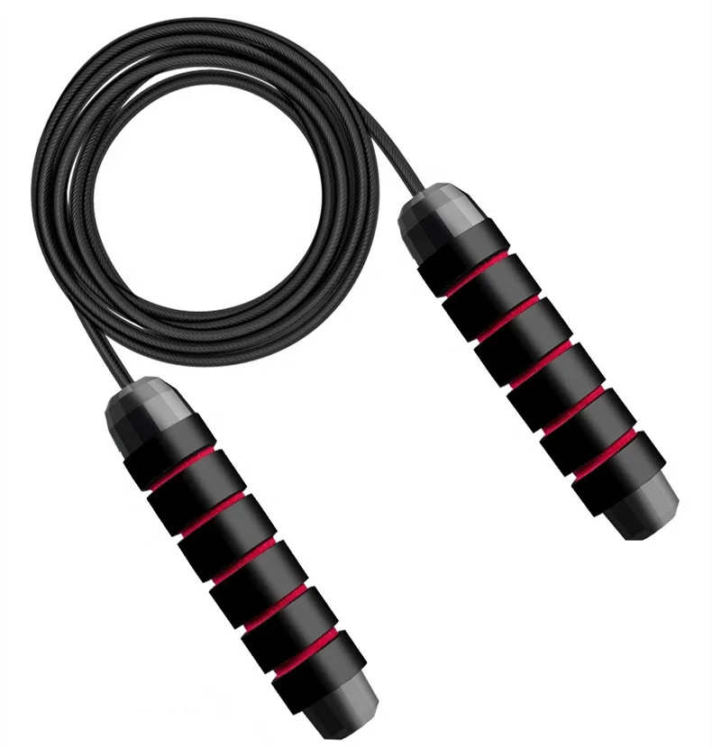 

New Design PVC cord custom skipping speed jump rope with private logo fitness Accessories, Black blue red green