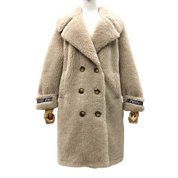 

Factory Fashion Clothes women Winter Coat Fake Fur Overcoat European Size Style, Customized color