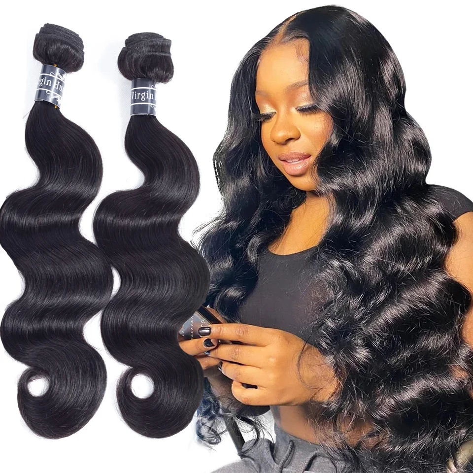 

10A Mink Brazilian Virgin Hair,Mink Brazilian Hair Vendor Unprocessed Virgin Body Wave Mink Brazilian Virgin Human Hair Bundle, Natural black/ #1b color