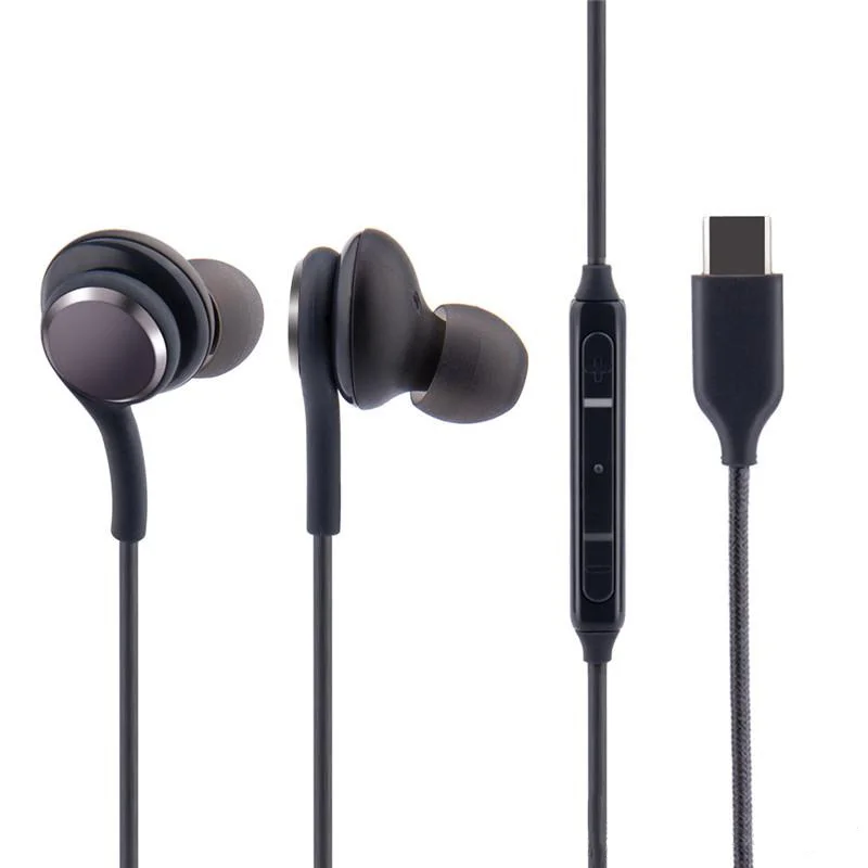 

Wholesale Headphone For Samsung Note 10 20 Type c Earphone With Box Wired EO-IG955 USB C Mobile Earphones