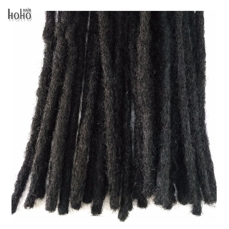 

HOHODREADS  natural black afro kinky human hair dread locs extensions, Natural black can be dyed