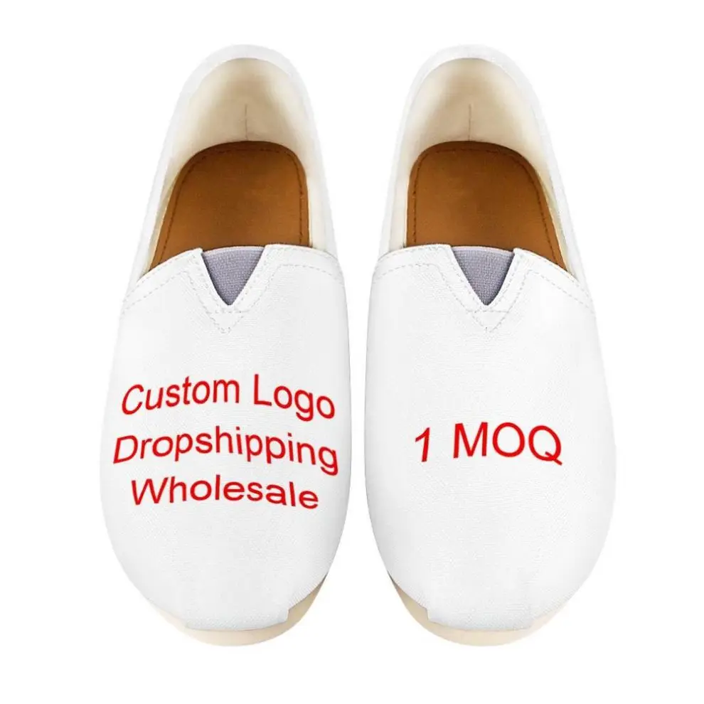 

Wholesale Custom Your Logo/Image/Photo Print Canvas Shoes Slip On Breathable Casual Sport Shoes Sneakers for Women, Design and sell your own custom shoes online