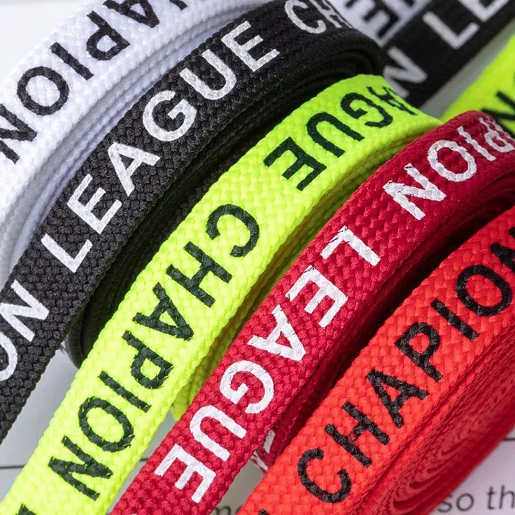 Shoelace Maker Manufacturing Easy Polyester Shoe Laces Printed Custom