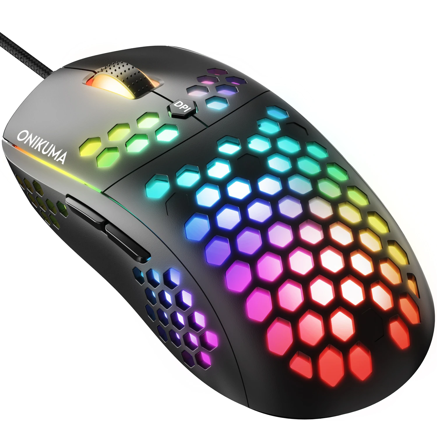 

ONIKUMA CW903 Honeycomb Style Super Light RGB Gaming Mouse