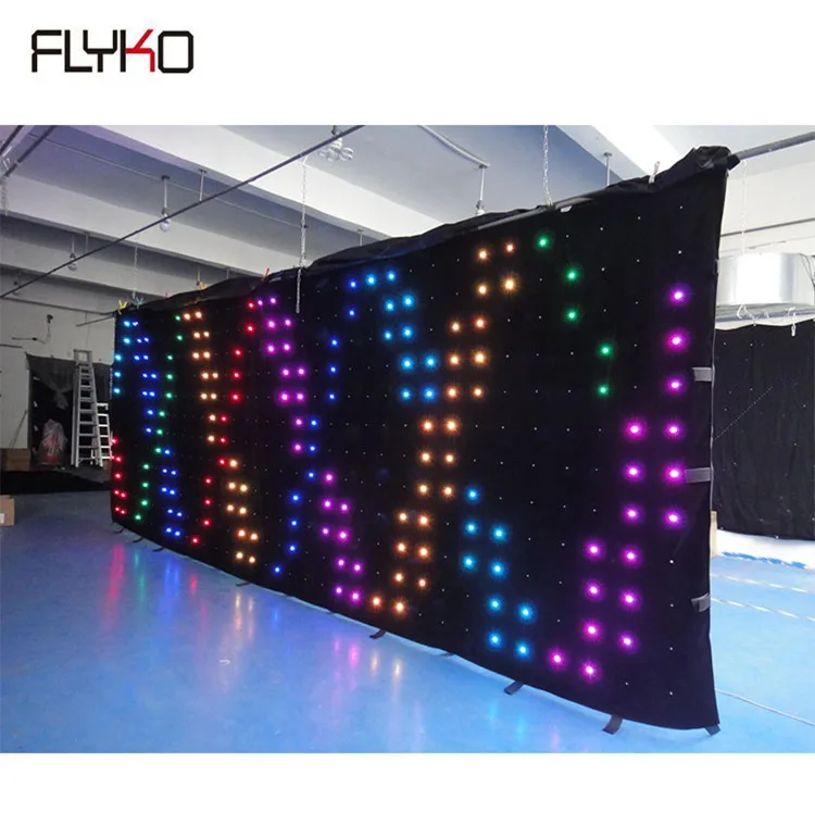 

LED curtain screen P180mm  flexible led video display rental led curtain, Rgb 3in 1