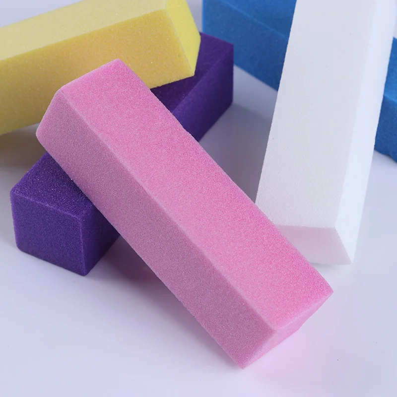 

Cuboid Shape Colorful Nail File Wholesale Nail Tools Professional Nail Buffer Block File