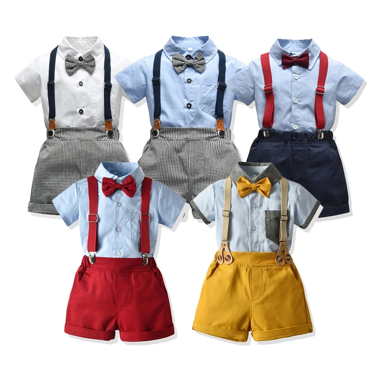 

Boutique shirt and shorts custom european style children boys clothing set 2021 summer kids baby cloth boy, Various design