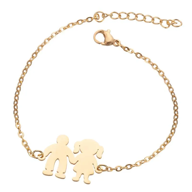 

stainless steel jewelry valentines day Girls Boys Charms Bracele, As pic