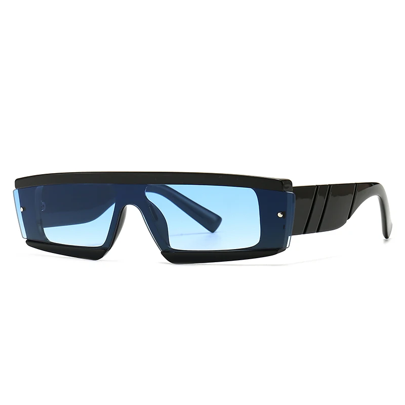 

2021 Newest Fashion High Quality One Piece Lens Luxury Rectangle Small Sunglasses