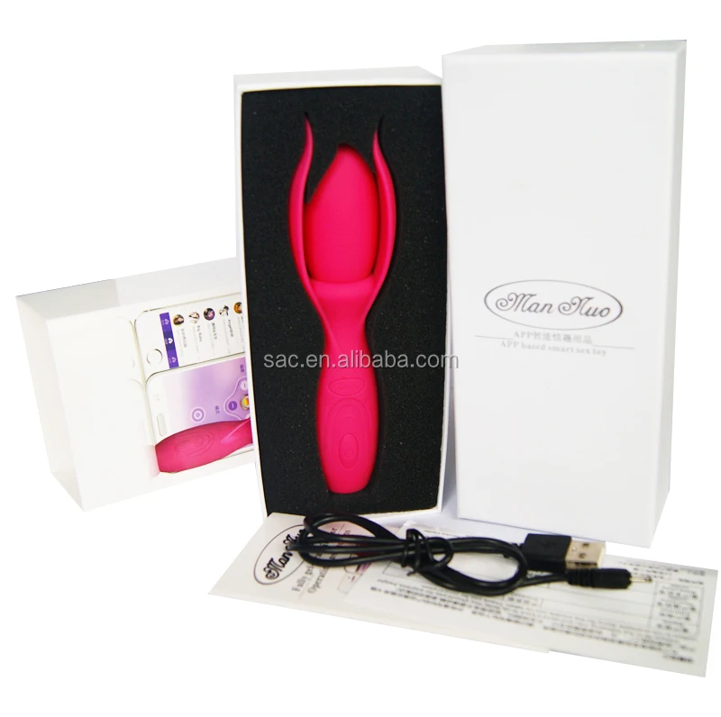 Rechargeable Mini Wireless Remote Control Silicone App Smart Phone Bluetooth Sex Toy Vibrator 6062