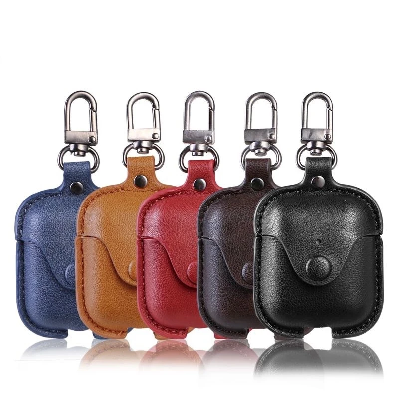 

Custom Small Portable ECO-Friendly Leather Waterproof Carrying Earphone Case For Airpod