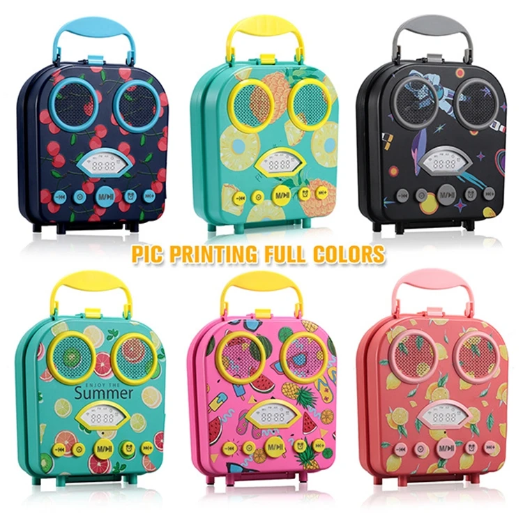 Mp3 player music speaker, microphone speaker, mini super cute kids bluetooth speaker with microphone - ANKUX.COM
