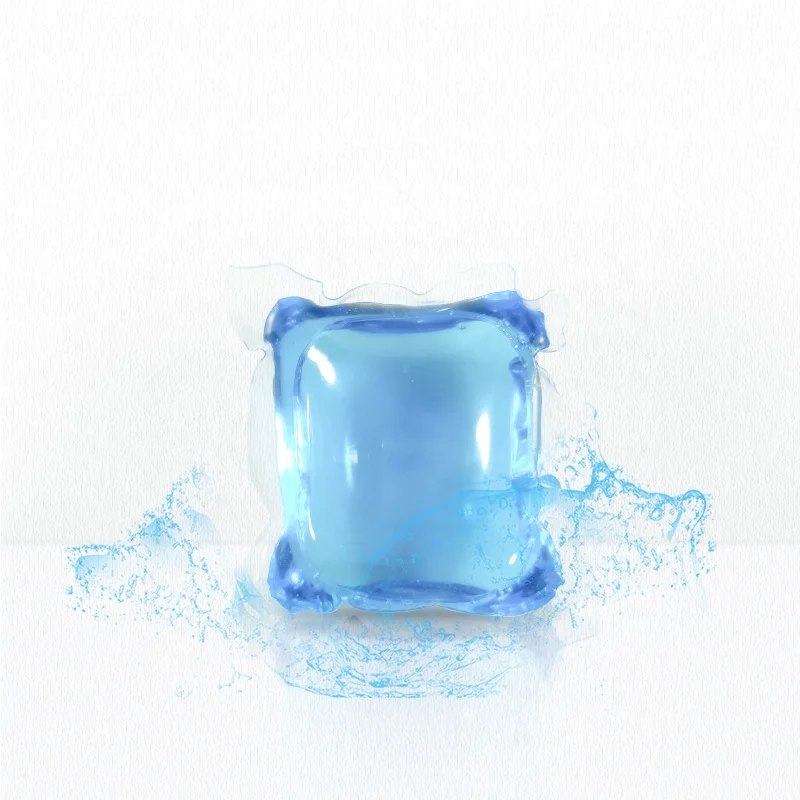 

natural laundry pods detergent liquid for clothes washing, Blue and green
