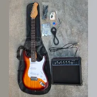 

Weifang Rebon ST Electric Guitar Pack/Guitar Set/Guitar kit with 20 Watt Amplifier