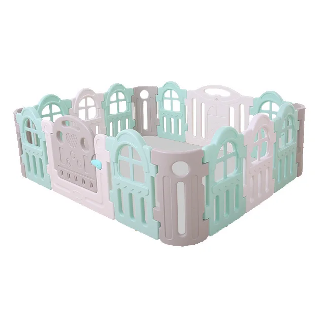 
Eco friendly Colored play yard safety fences plastic baby playpen for 1 6 baby 