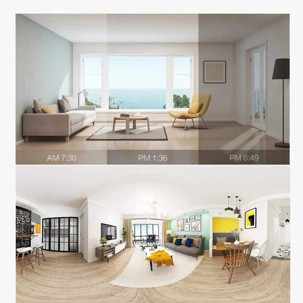 
Original Xiaomi MiJia 1080P 360 Degrees Home Panoramic WiFi IP Camera Motion Detection Night Vision Magic 4X Zoom CCTV 