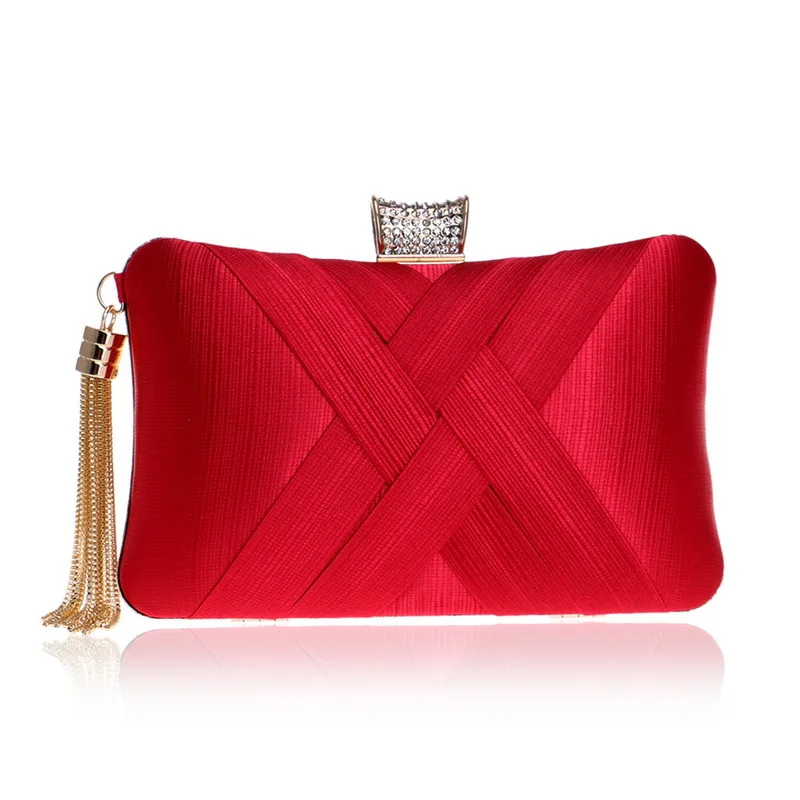 

2020 hot sale banquet bags elegant ladies silk evening bags clutch purse