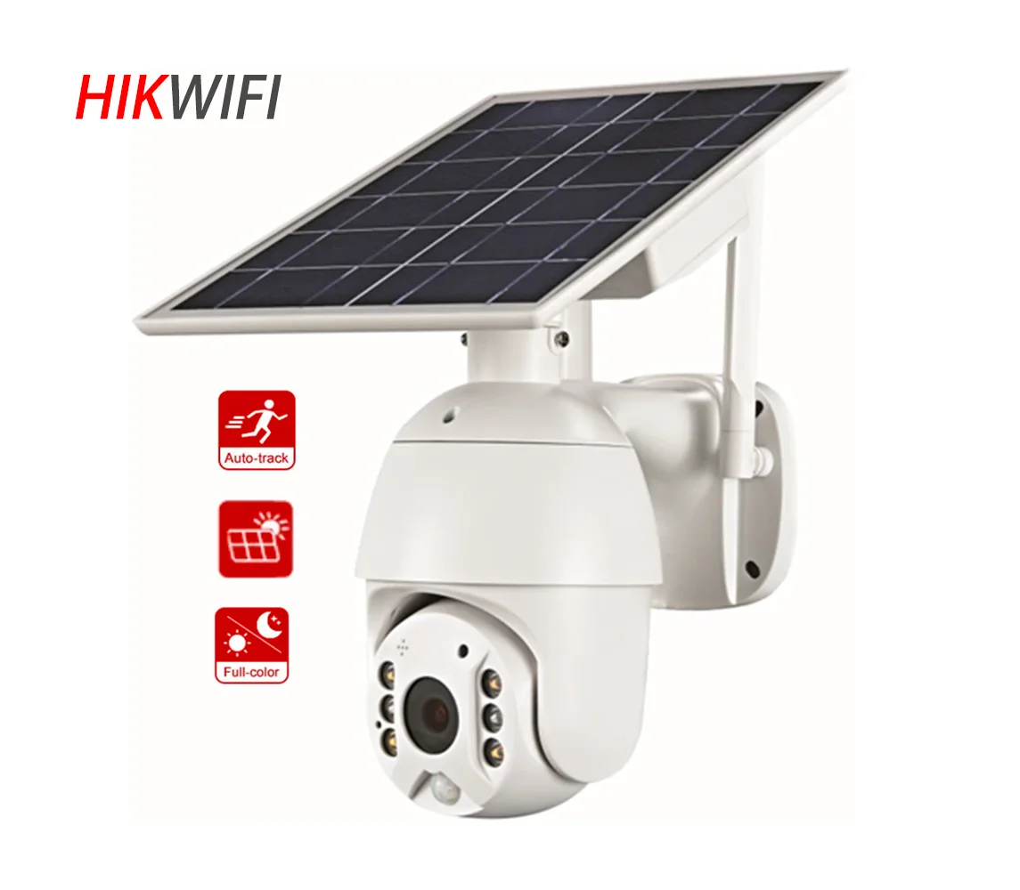 

HIKWIFI 4MP 3MP 2MP 4G Solar Powered PTZ Ubox Outdoor Wireless Camera with Sim Card System PIR Security 5MP WIFI CCTV Solar Came