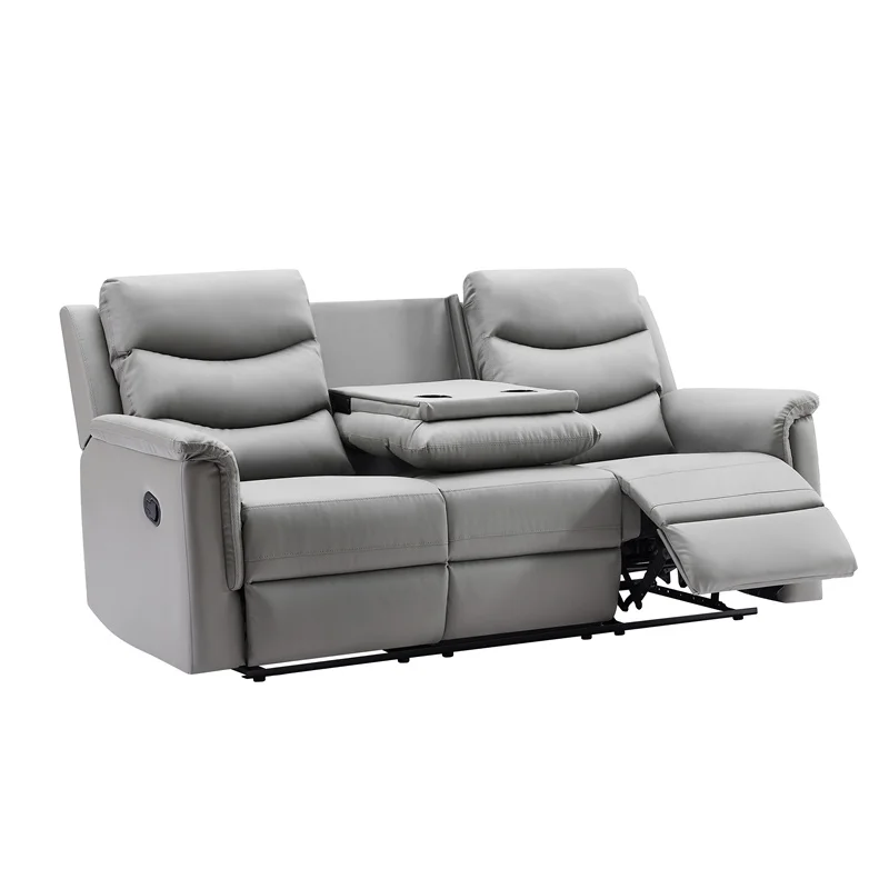 

Multiple Function Furniture Living Room Chairs Luxury Leather Sofa Set