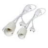 1.8m Power Cord Cable E27 Lamp Bases EU plug with inline switch wire light cord for Pendant LED Bulb