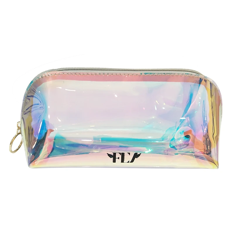 

Free Samples Transparent Laser PU Portable Toiletries Pouch Fashion Holographic Waterproof Travel Cosmetic Bag, As picture,customized