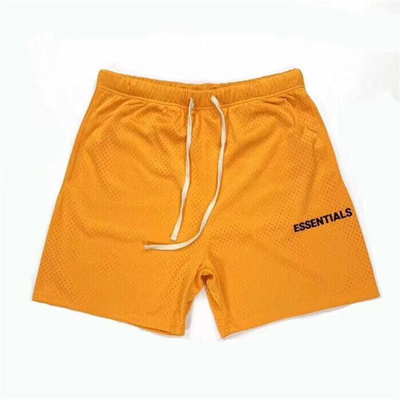 

men's sports Mesh shorts Essentials Fear Of God Shorts Hip Hop Streetwear FOG Men Casual Shorts High Street Clothing, Picture