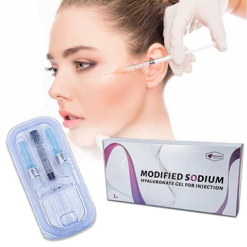 

Double cross link acido hyaluronic gel for the face lifting injection