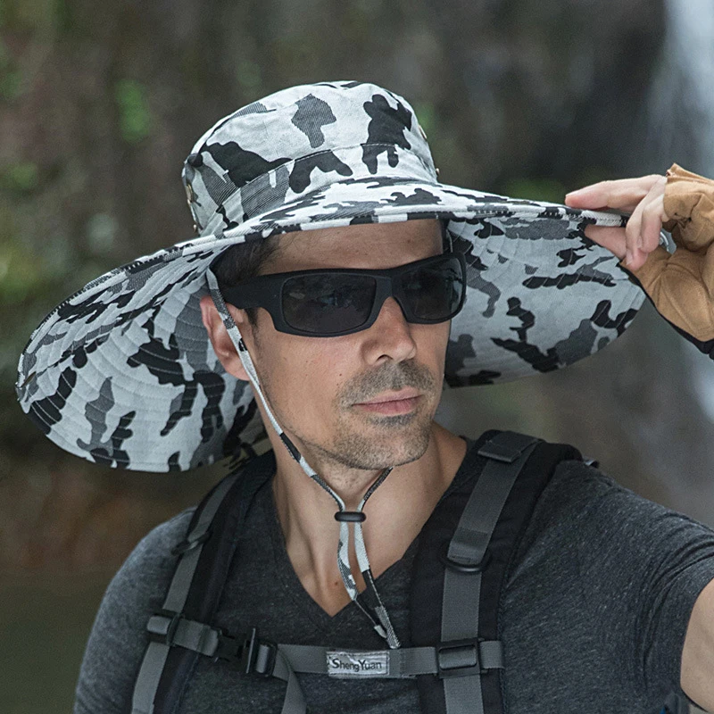 Super Wide Brim Bucket Hat Summer Sun Protection